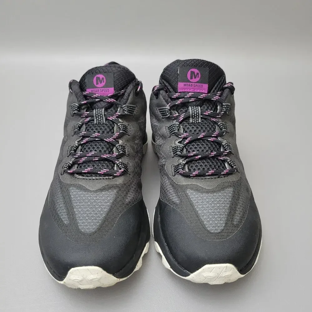 Merrell MOAB Speed GTX Womens Size 7 Gore-tex Hiking Shoes Gym Workout Black